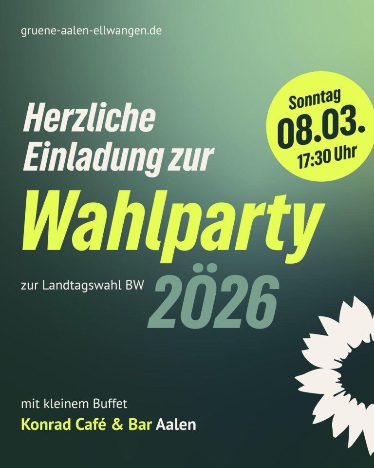 Wahlparty 2Ö26 am 08. März ab 17.30 Uhr